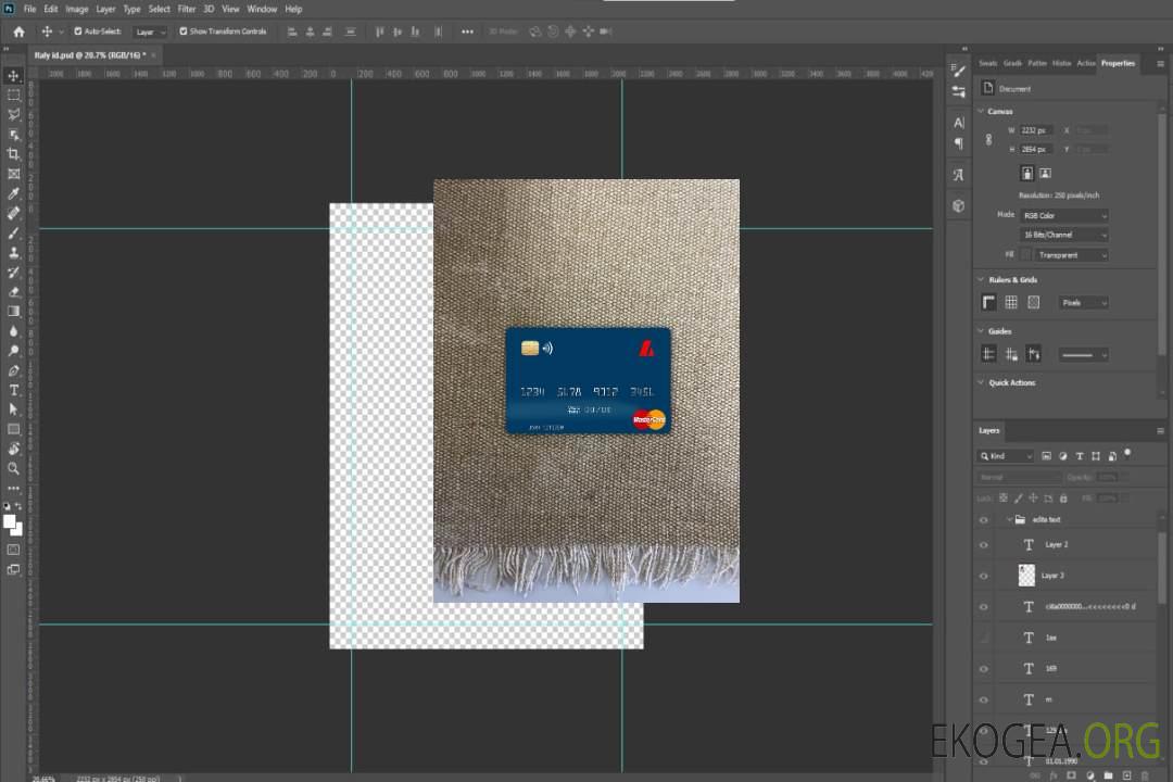 Islande Landsbankinn mastercard photolook recto template